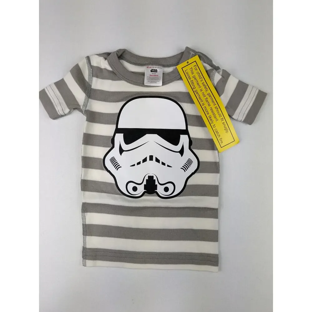 Hanna Andersson Star Wars Gran & White Stripe Pajama Set - 18-24 months